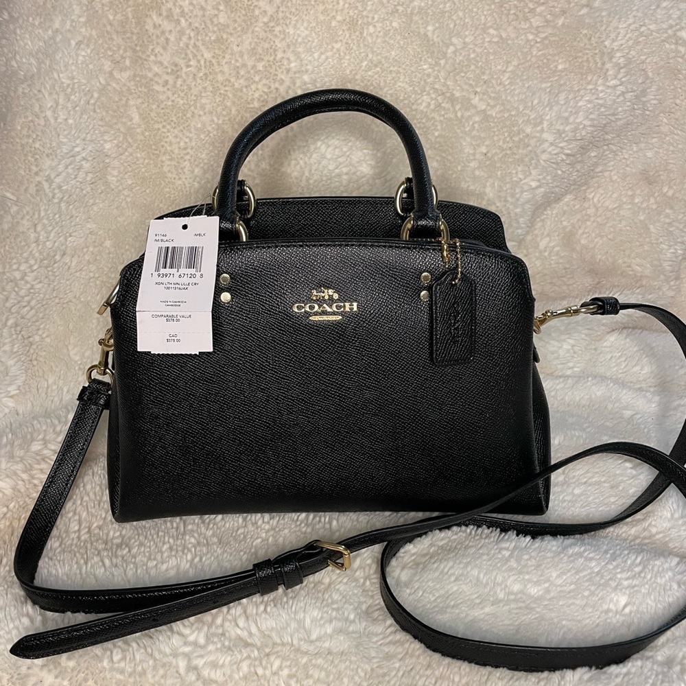 COACH Mini Lillie CRY in Black